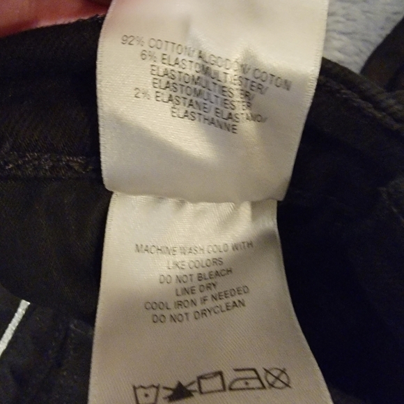 Hudson Holly High Rise Black Skinny Ankle Jeans Raw Hem Tuxedo Stripe Size 25 - Picture 15 of 17